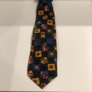 Vintage Disney Winnie The Pooh Mens Tie NWT